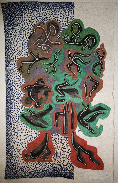 Sumi ink and acrylic work, 2025.
